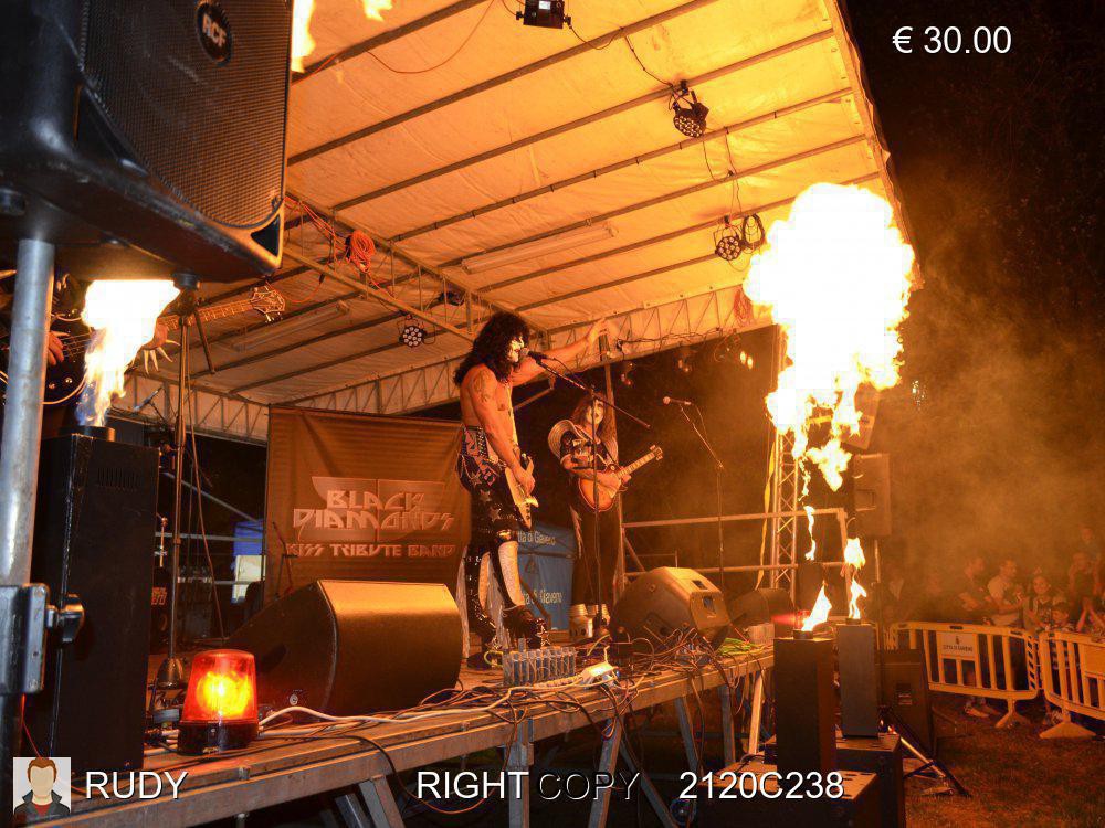 25-06-22  Giaveno (TO)
Concerto dei Black Diamonds - Kiss tribute Band